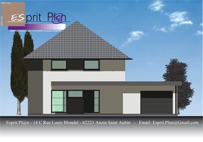 Facade-avant-perspective-modenature-bardage-design-comtemporaine-plan